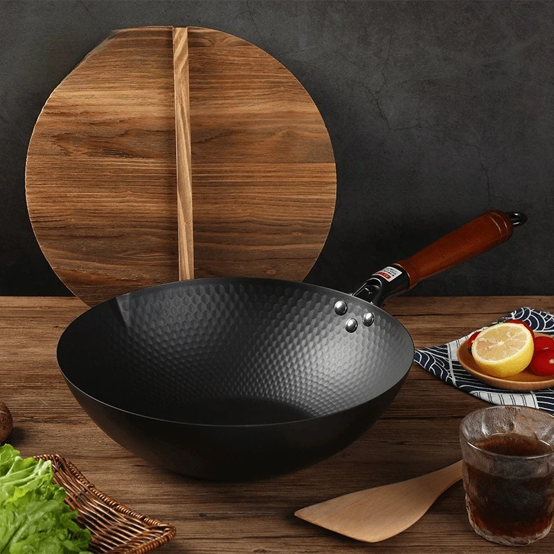 Uncoated, not easy to stick to the pan, universal for household use, gas induction cooker, wok
