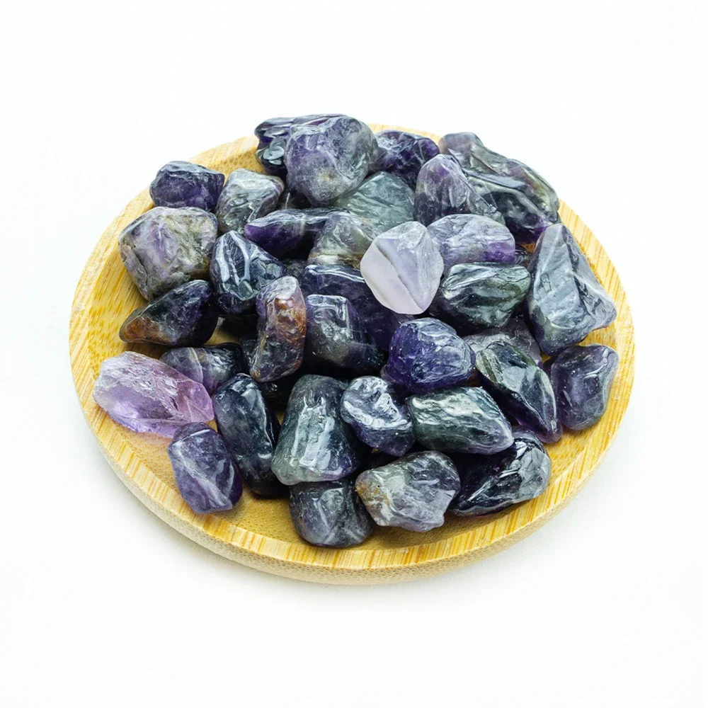 Natural Gravel Stones and Crystal Crafts Quartz Amethyst Polished Rock Reiki Healing Mineral Specimens Home Aquarium Stone Decor