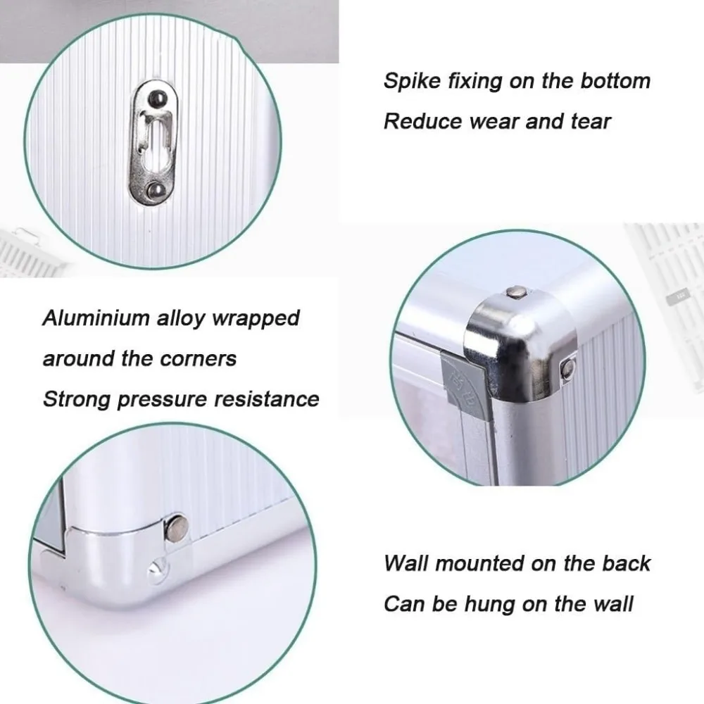 صندوق تخزين للهاتف المحمول مثبت على الحائط من سبائك الألومنيوم مع مفتاح، خيار من 12 إلى 60 خيارًا للجيب، قابل للقفل، مناسب للمنزل والمكتب U #4