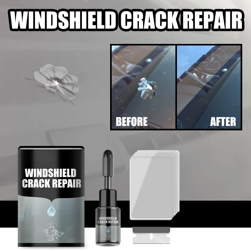 

Automotive Windshield Crack Repair Fluid Windshield Adhesive Crack Repair Agent Car Accessories Glass Repair Fluid，20ML