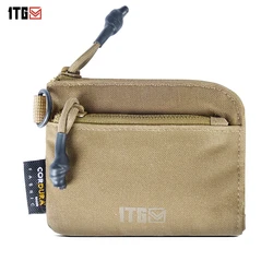 1TG TACTICAL Waterproof EDC Pouch Portable Key Change Purse Wallet Travel Kit Coin Mini Purse & Card Slots And Zippers Pouch