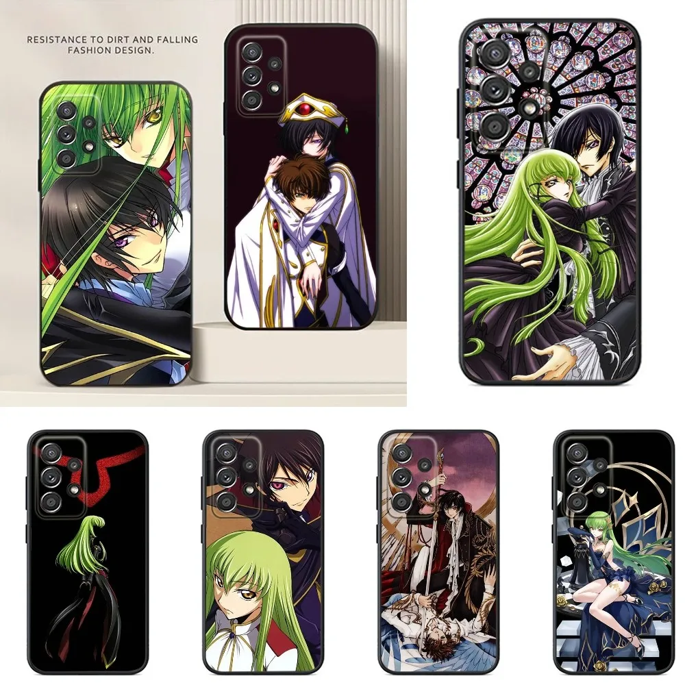 

Anime Code G-Geass Phone Case For Samsung S24,S23,S22,S21,S20,S10,S10E,S9 Plus FE Note 20 Ultra 10,9 Plus Black Case