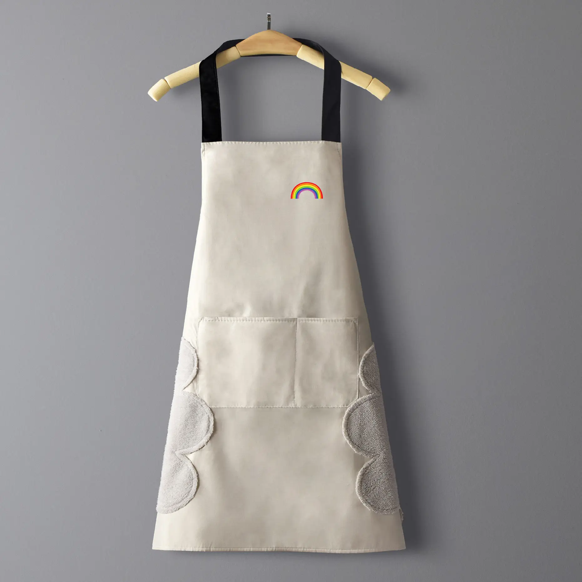 Canvas Kitchen Aprons For Woman Men Chef Work Apron For Grill Restaurant Bar Shop Cafes Beauty Nails Studios Uniform Fashion