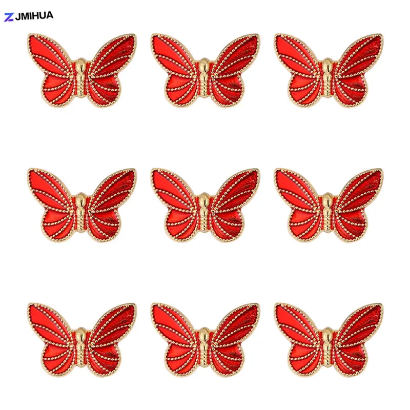 10 Stuks Vlinder Spacers Kralen Dubbelzijdig Emaille Kralen Voor Sieraden Maken Benodigdheden Diy Handwerk Armbanden Accessoires
