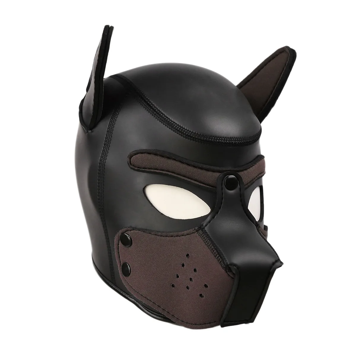 Puppy Cosplay Costumes of L Code Brand New Increase Large Size Padded Rubber Full Head Orange Black Hood Mask for Dog Roleplay