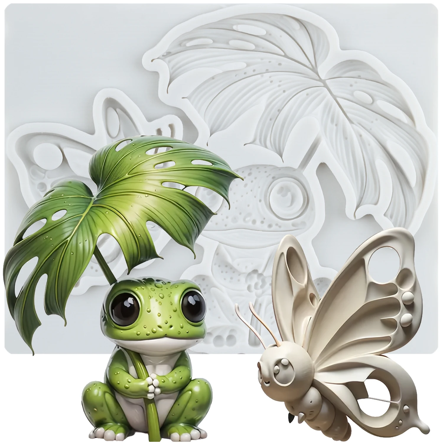 Frog Silicone Molds Bee Fondant Cake Decorating Tools Cupcake Topper Chocolate Candy Sugar Craft Gum Paste Polymer Clay