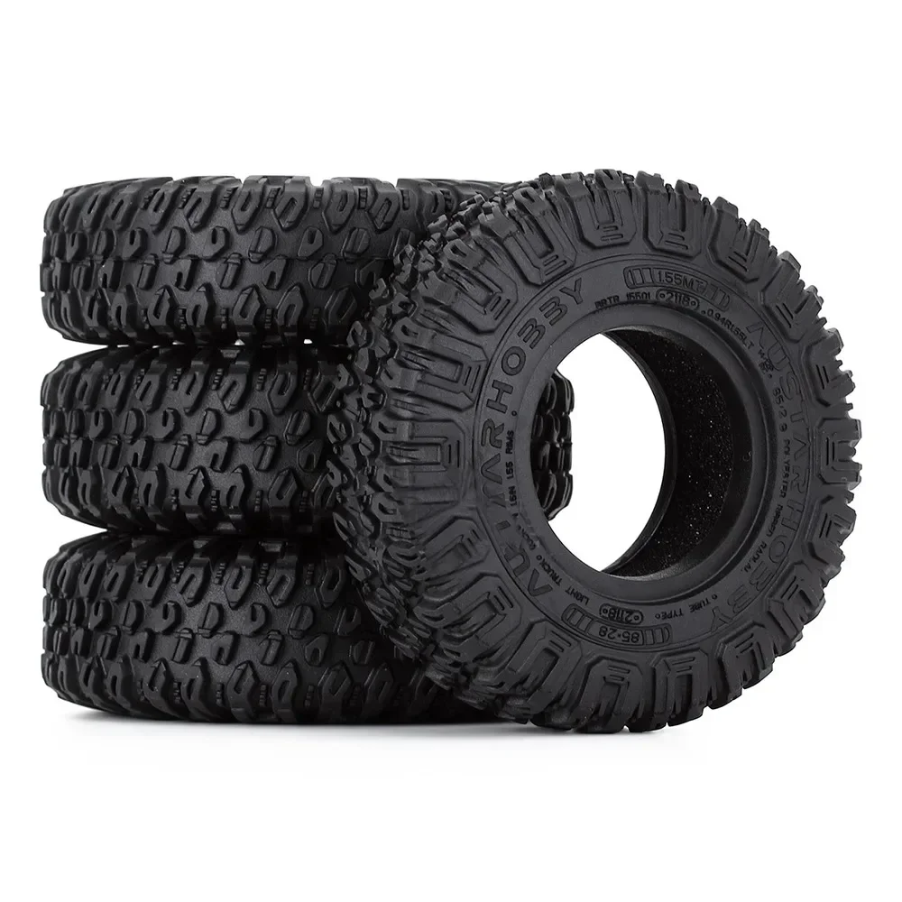 

4pcs 85*28mm 1.55" Soft Rubber Terrain Wheel Tires for RC Crawler Car Axial AX90069 D90 TF2 Tamiya CC01 LC70 MST JIMNY
