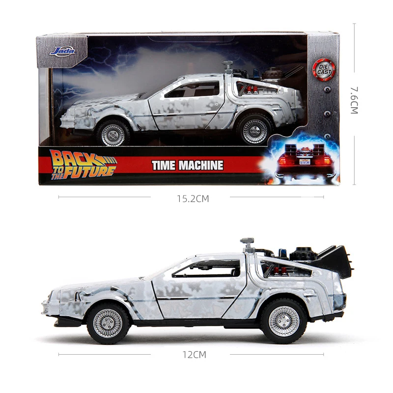 JADA 1:32 Time Machine Powrót do przyszłości-1 Frost Model odlewany pod ciśnieniem Hollywood Rides JD34785