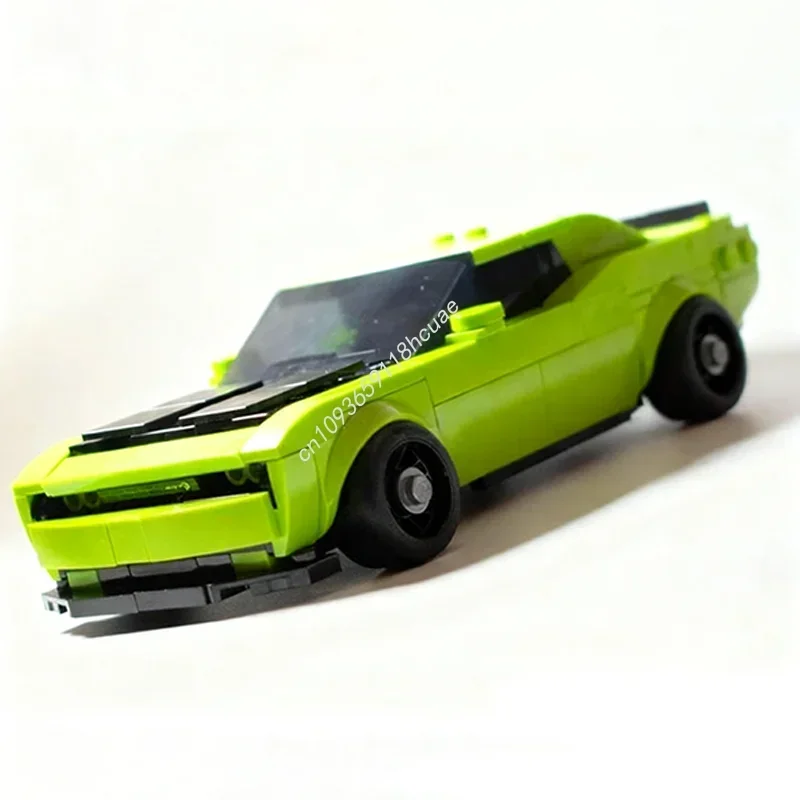 

375pcs MOC Dodgeses Challenger SRT City Champions Supercar Model Building Blocks Assemble Kids Toys Creative Christmas Gifts
