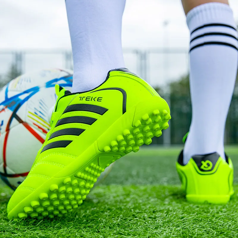 Personality Stylish And Comfortable Boys Girls Training Game Sneakers Indoor Outdoor Lawn Youth Student Soccer Shoes 29-39#