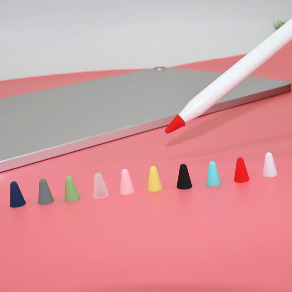 

10 PCS Protector Capacitive Stylus Pen Pencil Cover Cute Silicone Protective Sleeve Case