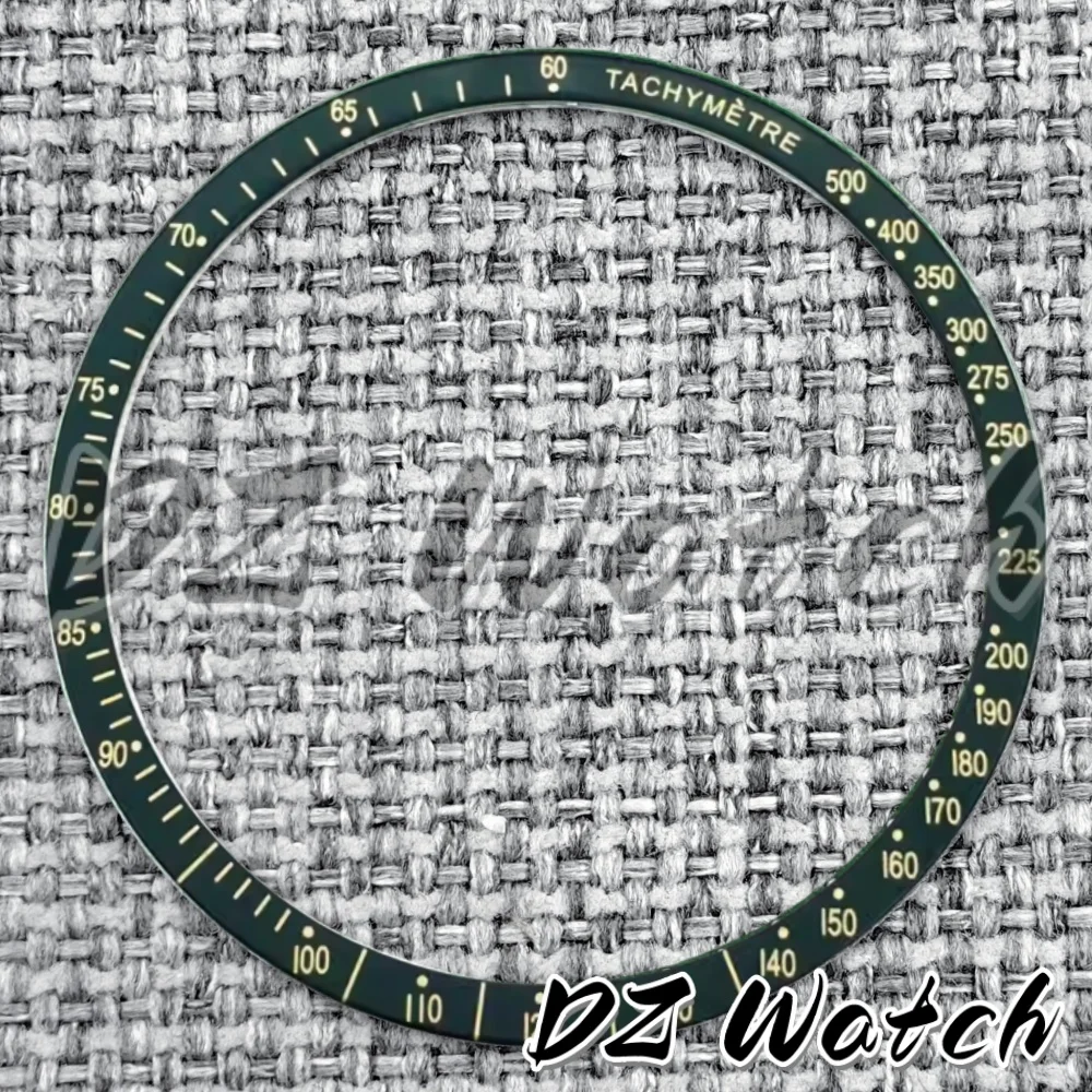 DZ 38.5*34mm Flat Aluminium Bezel Colourful Ring Insert Fit For 40mm VK63 VK64 Watch Case Replacement Watch Accessories Parts