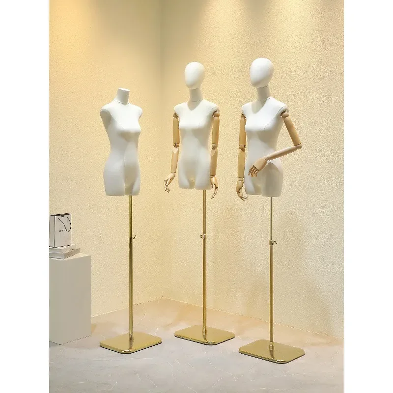 for New Plus Size Flat Model Props Clothing Store Window Display Rack Half Body Women's Clothing Special Simulation Doll