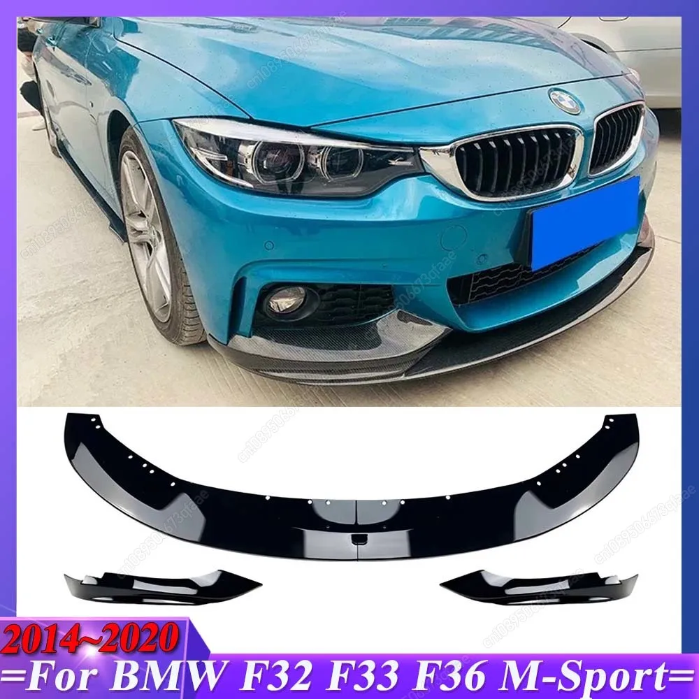 

For BMW F32 F33 F36 420i 425i 430i 440i M440i 420d 2014-2020 M-Sport Body Kits Front Bumper Lip Cover Spoiler Splitter Diffuser