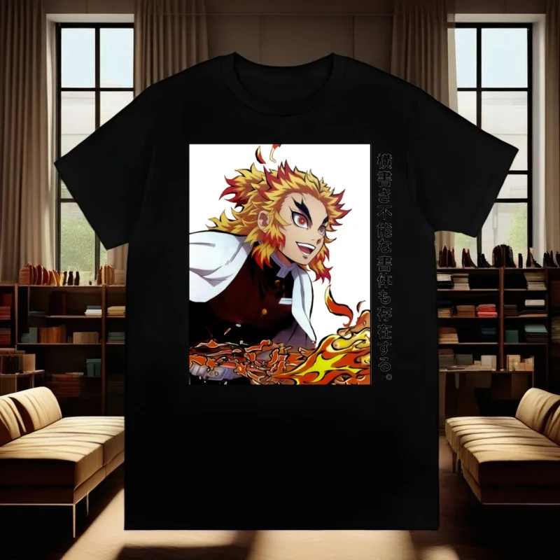 

rengoku Print Men's Brand T-shirts Funny Hip Hop Summer Women Men Tshirts Streetwear Ulzzang Harajuku T-Shirt Shirt