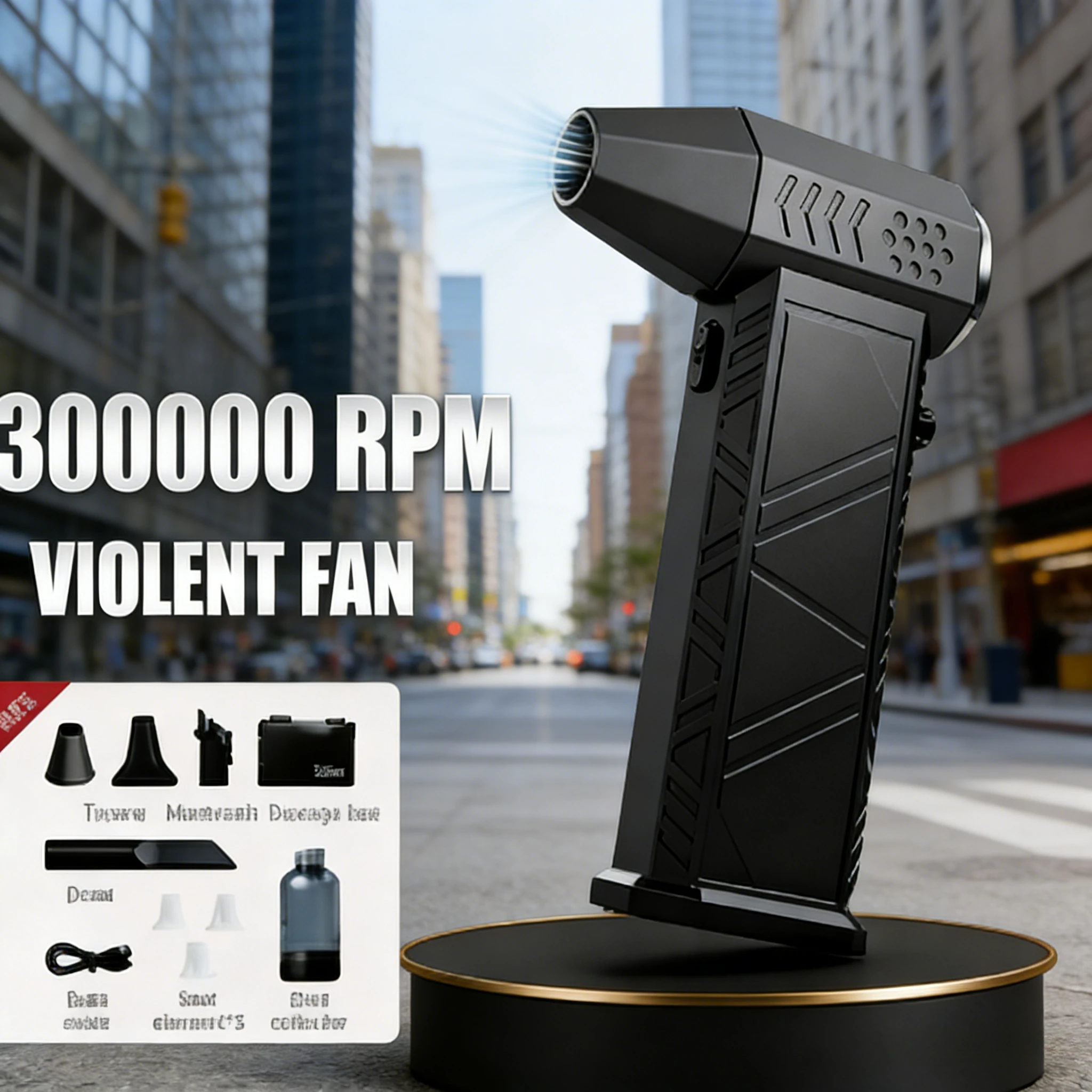 

Беспроводной пылесос-воздуходувка 2-в-1 X9 300000 об/мин | Мощный портативный пылесос-воздуходувка Violent Turbo Jet