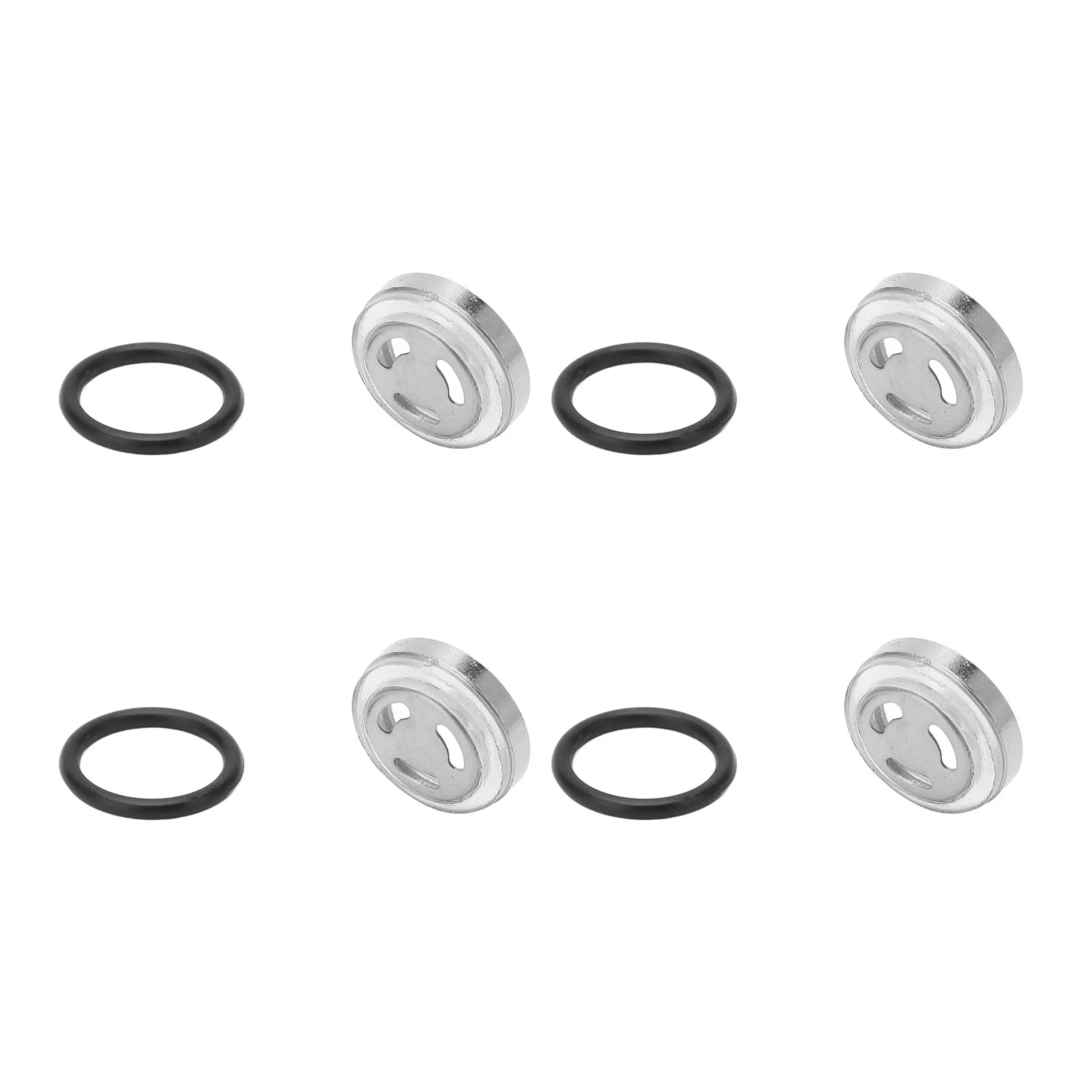 Motorcycle Handlebar Brake Gasket Set Anti Aging Cylinder Reservoir Sight Gasket Set 18mm Diameter High Strength for Dirt Bike