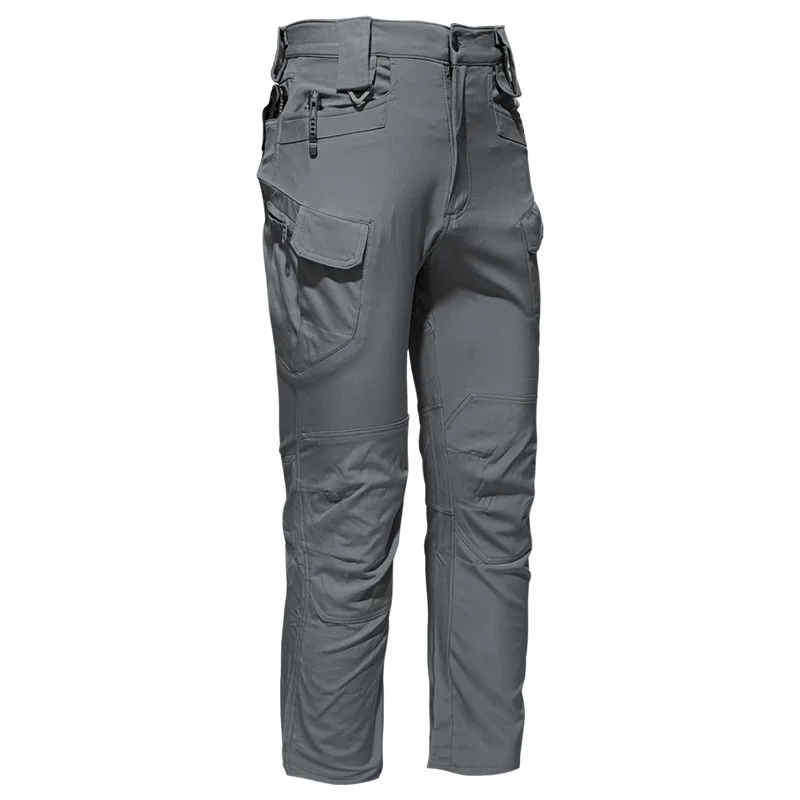 Primavera y otoño IX7 pantalones de camuflaje protectores multifuncionales para trabajo al aire libre tácticos transpirables finos con múltiples bolsillos para hombres