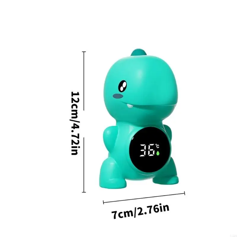 54DA Dinosaur Forma Termómetros agua digital lectura rápida con indicadores temperatura visual para recién nacidos del