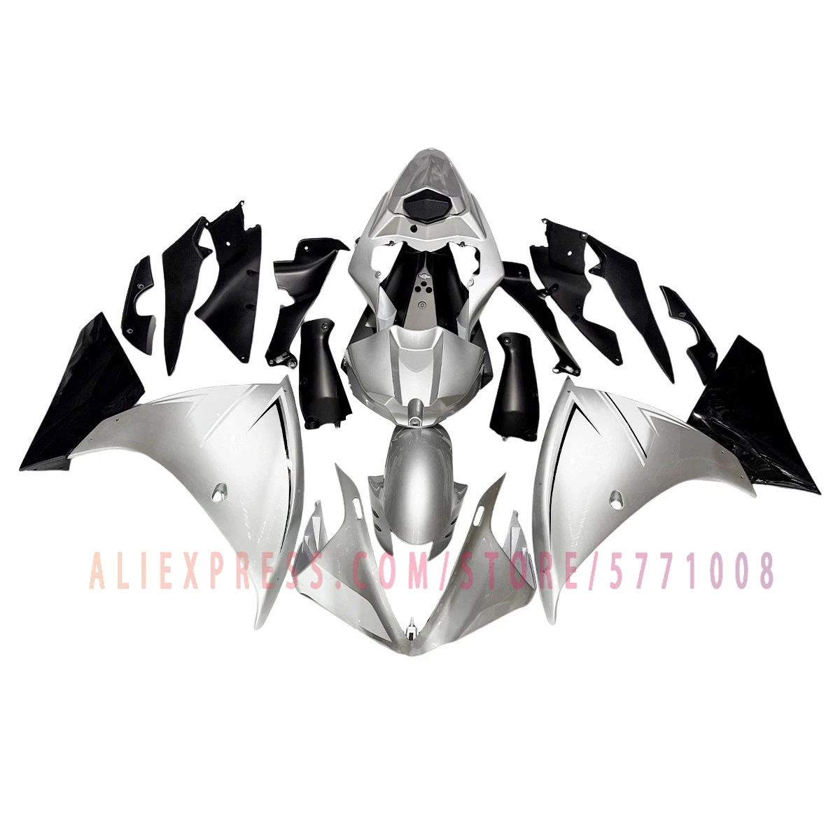 For YZF R1 2009 2010 2011 Painted Fairing Kit ABS Plastic Motorcycle Fairings Bodywork Cowl Panels White