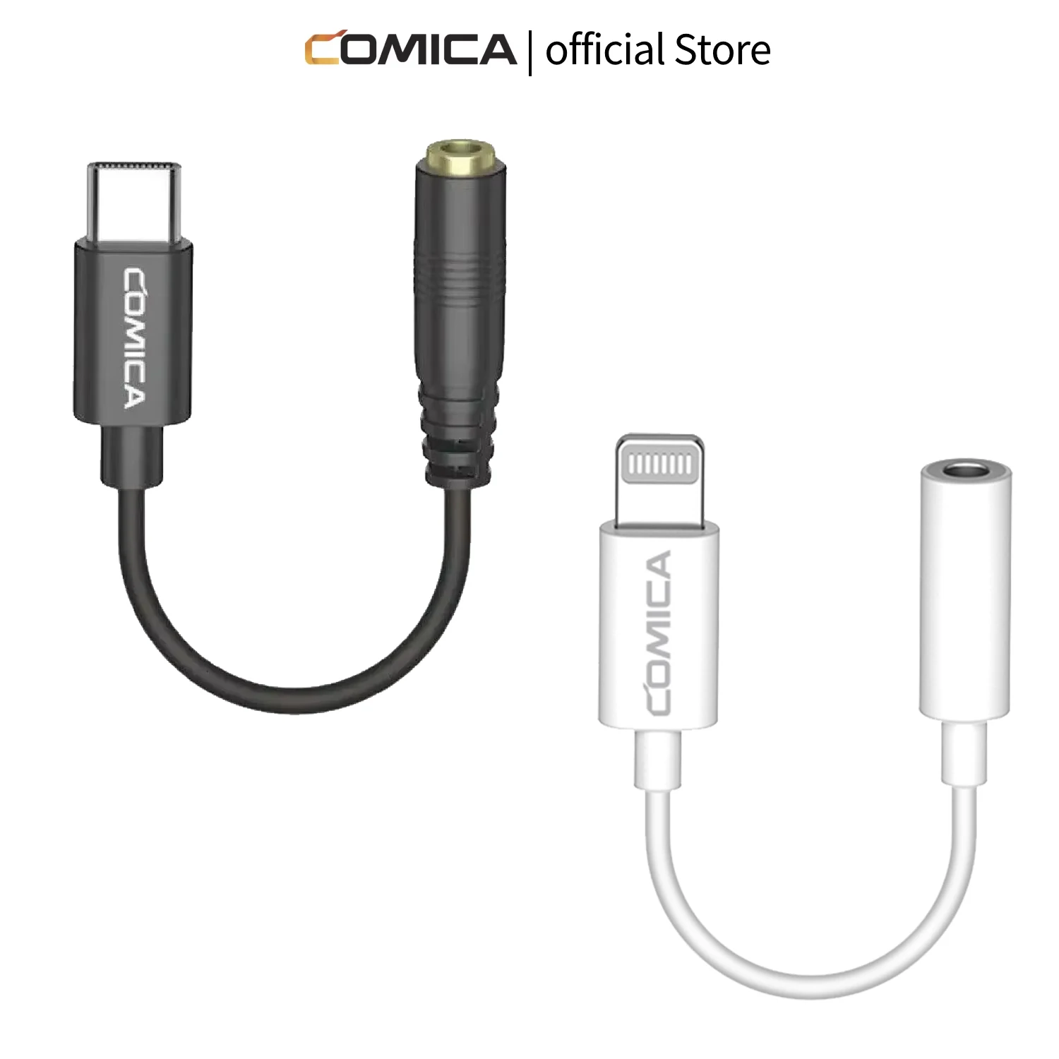 Comica CVM-SPX-UC/CVM-SPX-MI 3.5mm TRRS To USB-C/Lightning Audio Cable Sound Cable Adapter Audio Adapter Cable For Microphone