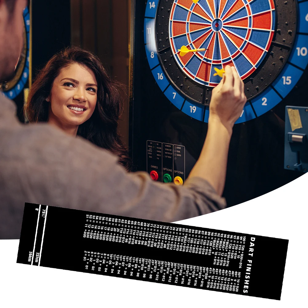 

Dart Carpet Non Slip Darts Mat Checkouts with Throw Lines Dart Floor Mat Dart Points and Flooring Protector for Dart Game