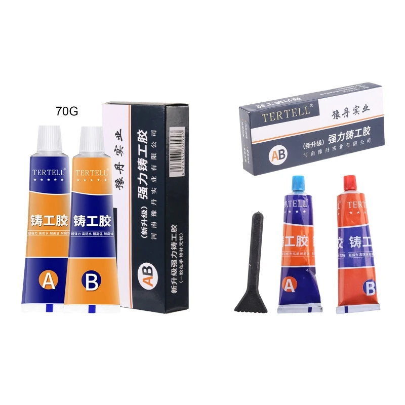 Strong Sealant AB Casting Adhesive Industrial Heat Resistance Cold Weld Metal Repair Paste Defect Repair Agent