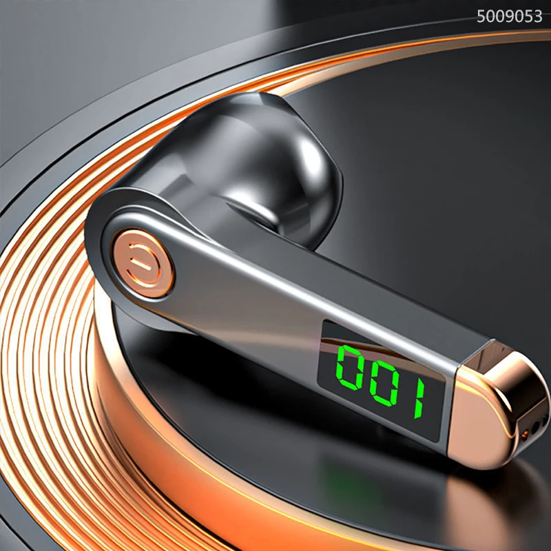 Auricolari Bluetooth 5.2 TWS con display digitale a LED cuffie Wireless 9D sport auricolari impermeabili cuffie con microfono