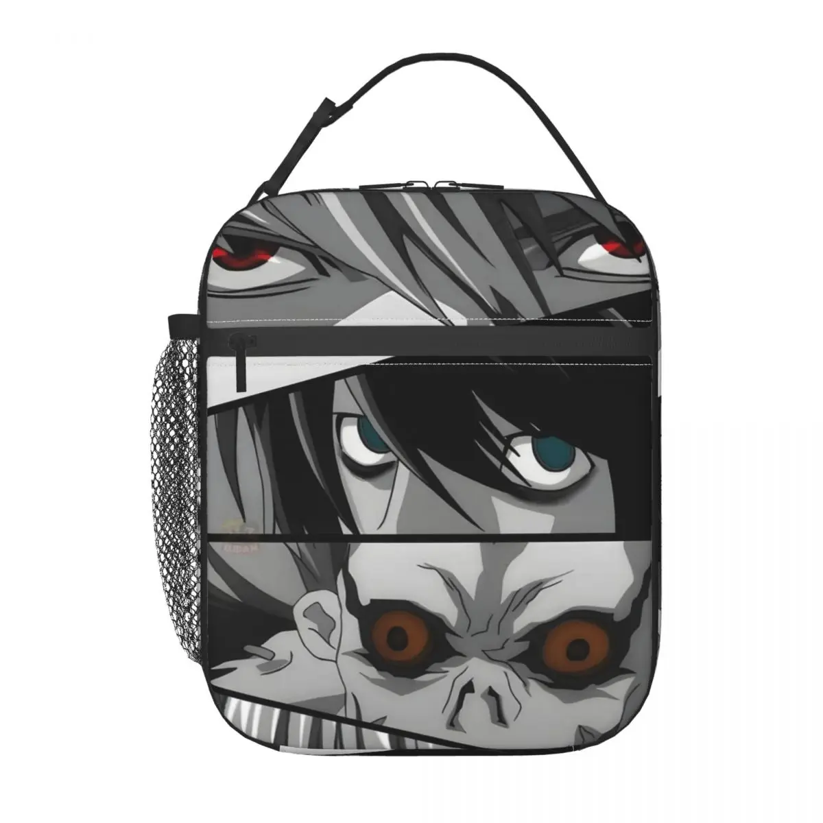 

Custom Deathes Anime Note Thermal Insulated Lunch Bags Women Portable Lunch Box for Outdoor Picnic Storage Food Tote Bags