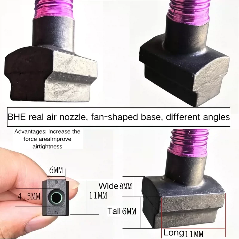 BHE CNC Presta Tubeless-Ventile aus Aluminiumlegierung 60/80mm für Rennräder, Fahrradfelgenventil aus Aluminiumlegierung – Detail 2