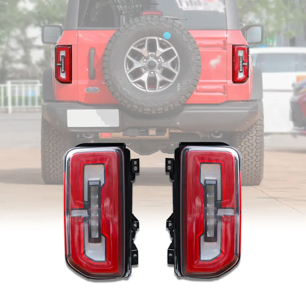 

High Quality Full Led Taillights With Starting Animation Parking Light For Ford Bronco 2021-UP Rear Lamp