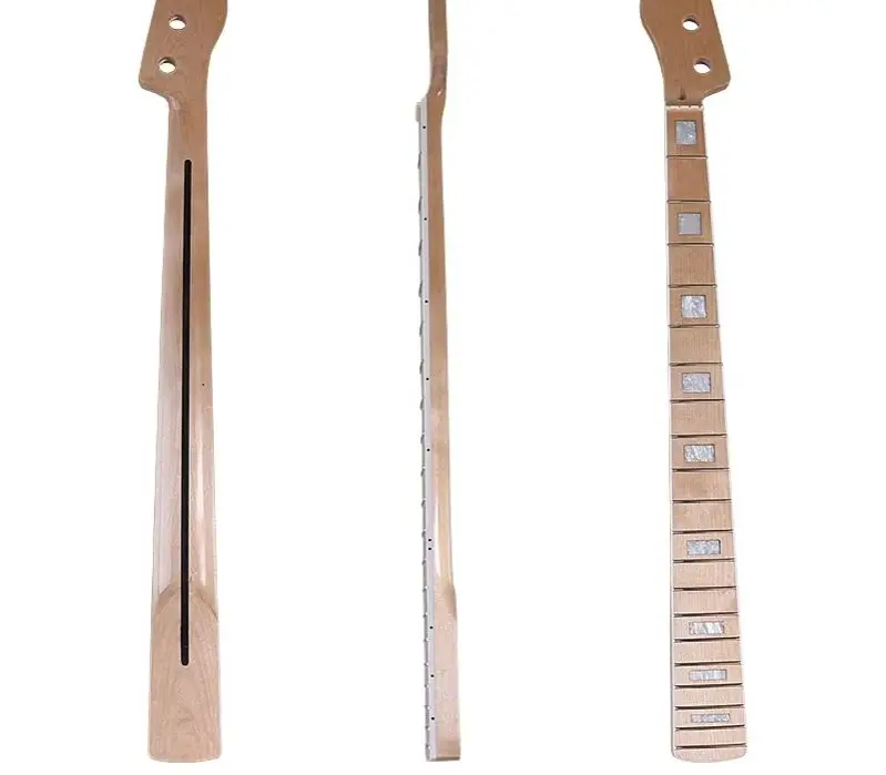 Electric guitar neck, right hand four string bass, left hand neck with maple light guitar DIY modification instrument accessorie