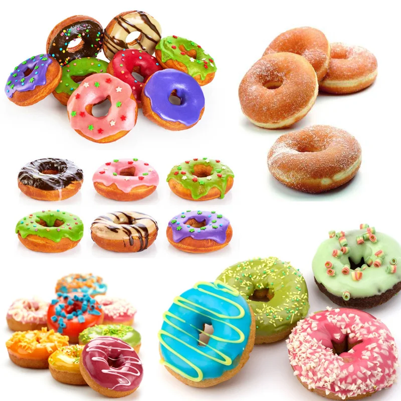 Automatische Donut-Herstellungsmaschine, automatischer Donut-Maker, Trichter mit 3 Größen, Formen, Fritteuse, Küchengeräte, kommerziell