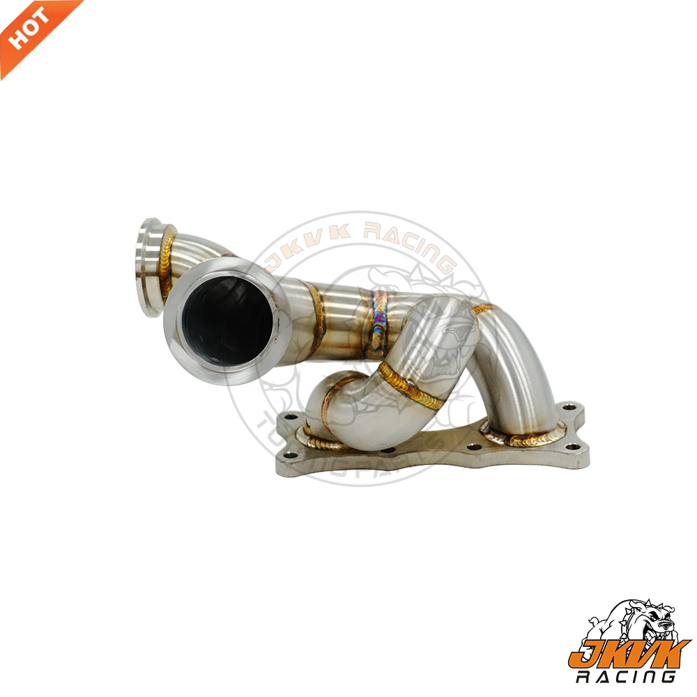 

JKVK RACING SS304 3mm Steam Pipe Vband Flange 45mm Equal Length Turbo Manifold For Toyo ta Supra B58 Engine