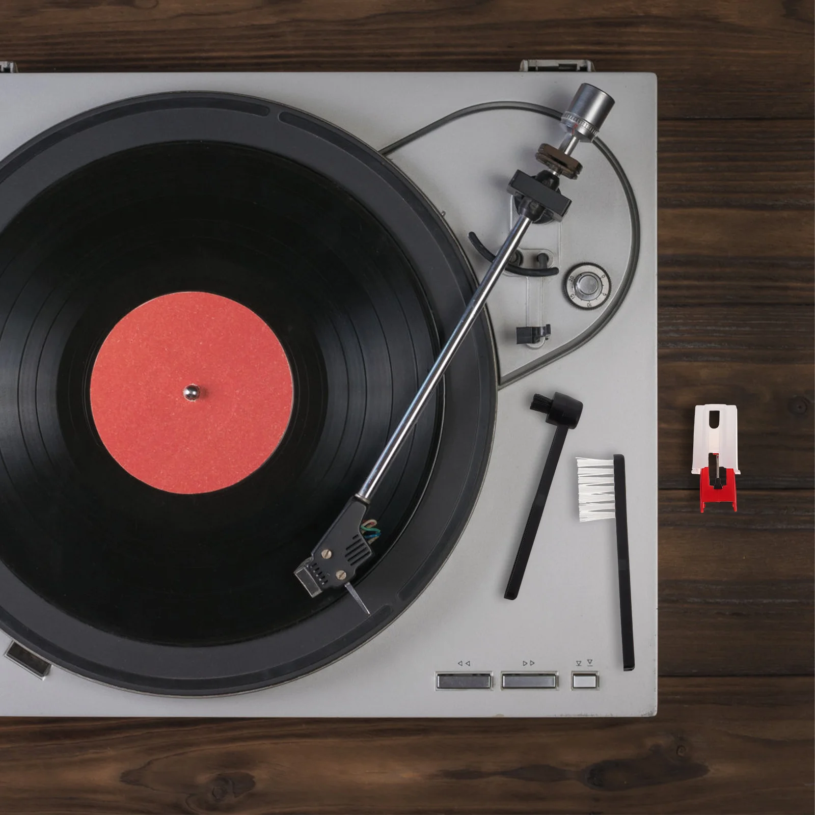 

1Set Black Vinyl Record Cleaning Brush with Stylus for Turntable Needle Replacement High Fidelity Sound Vintage Phonograph