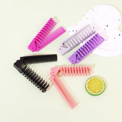 Multi color folding hair comb 1/2/3/5pcs, simple and anti-static portable home outdoor hair comb,Special for real hair wigs