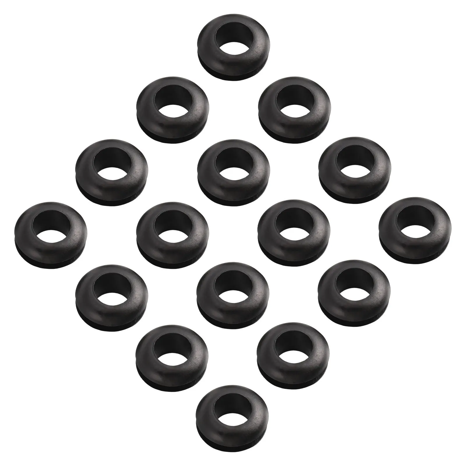 

100Pcs Rubber Wire Grommet Protector Cable Hose O-Ring Insulation Durable Wear-Resistant Easy Install Hole Grommet