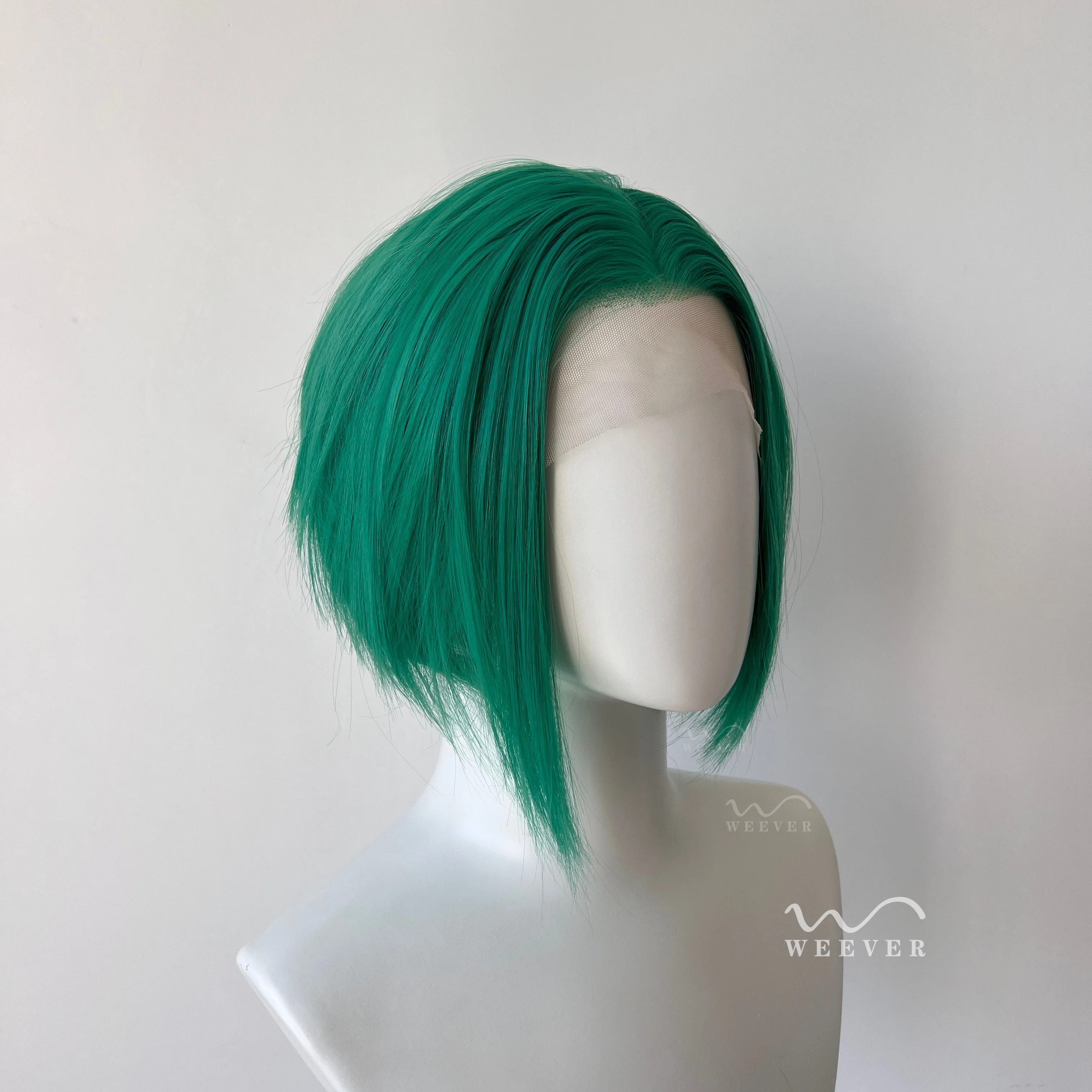 peacock-green-natural-hairline-short-bob-cut-synthetic-lace-front-wigs-for-women-cosplay-wigs-for-men-glueless-13x4-lace-wigs