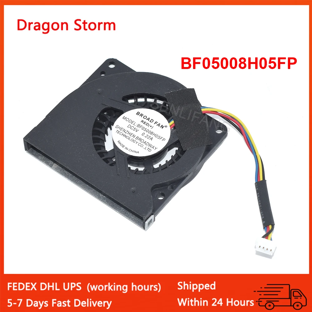 

New For BROAD FAN BF05008H05FP DC5V 0.22A 4-Wire CPU Cooling Fan