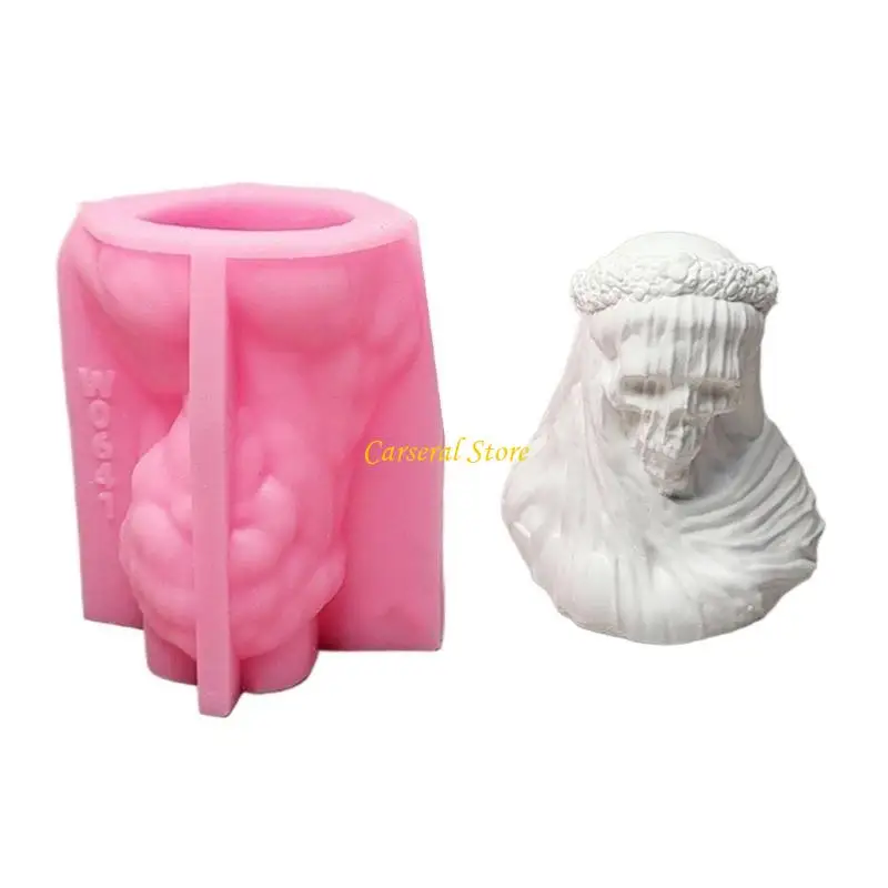 

M4YF Lovely Figurine Bride Sturdy Silicone Mould to Improve Hand Flexibility and Imagination Portable for Household