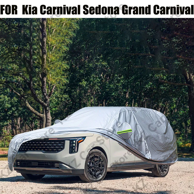 Car Cover For Kia Carnival Sedona Grand Carnival Outdoor Sun Anti-UV Snow Rain Wind Resistant Cover Dustproof