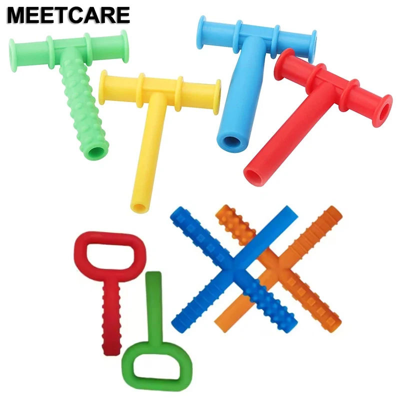 طفل مضغ أنبوب نصائح الكلام العلاج الأسنان مدلك الأطفال يتحدث عن طريق الفم إعادة تأهيل العضلات التدريب الحديث أدوات السيليكون #1