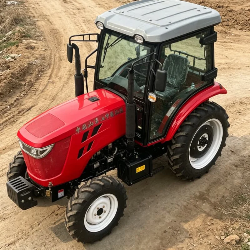 Customized Wheeled tractor, high-power hot-selling efficient farm ploughing rotary tiller, four-wheel ploughing machine