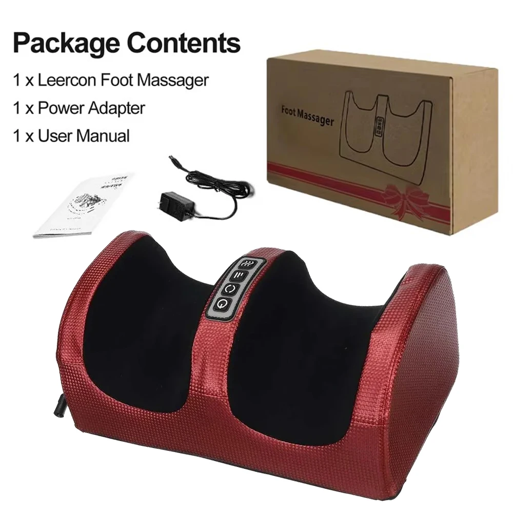 Elektrische voetmassage Verwarmingstherapie Hete compressie Shiatsu Kneden Roller Spierontspanning Pijnbestrijding Voet Spa Machine