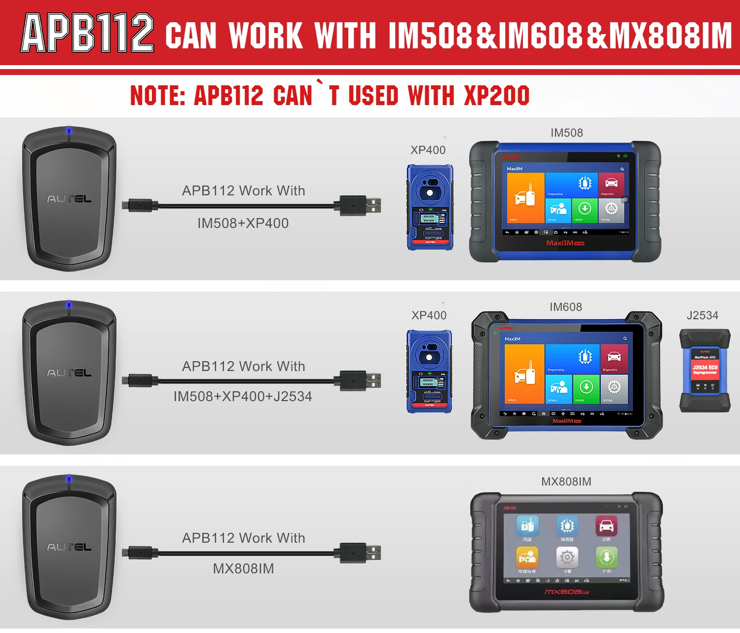 Autel Program Scanner IM608 II IM608S II Key FOB Programming Tool Komplettset Diagnosescanner, obere IMMO-Funktion, ECU-Codierung – Detail 26