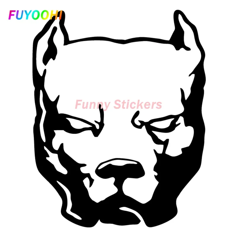 FUYOOHI Play Stickers Personality Various Sizes Pitbull Funny Decal Vinyl Auto on Bumper Rear Window Sunscreen Waterproof