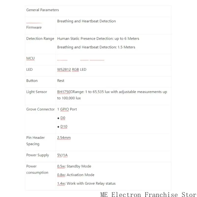 T5EA MR60BHA2 60 GHz Millimeter Wellensensoring mit vorgeflippter Esimome -Firmware für die nahtlose Integration von Home