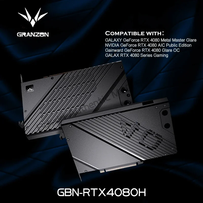 Granzon GBN-RTX4080H Full Armor GPU Water Block For NVIDIA / GALAX / RTX 4080 AIC Reference Edition Copper Cooling Radiator