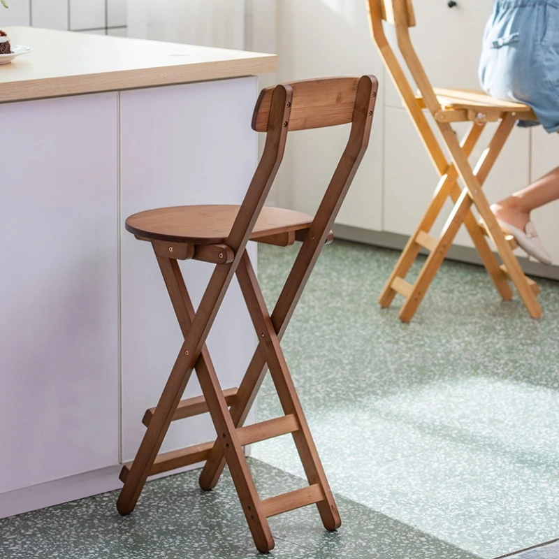 #Folding bar chairs, restaurant bar dining chairs, bamboo high stools, bar stools
