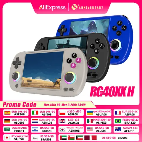 【中古】ANBERNIC RG40XX H Amazon.com: ANBERNIC RG40XX H Retro Gaming Console with 4.0